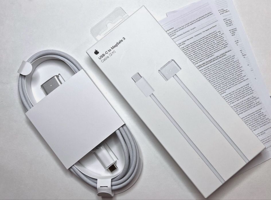  USB-C to MagSafe 3 ( 2m ) плетен кабел МагСейф два метра за зареждане на МакБук
