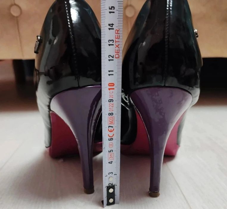 Pantofi eleganți lăcuiți Graceland cu toc comod