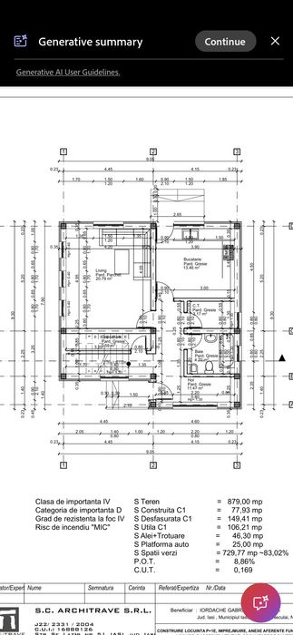 Casa individuala PF, teren 412m Valea Adanca -Miroslava !