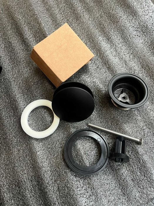 Витло за сифон за мивка Click-Clack черен мат Bonomini