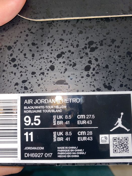 Jordan 4 Yellow Thunder