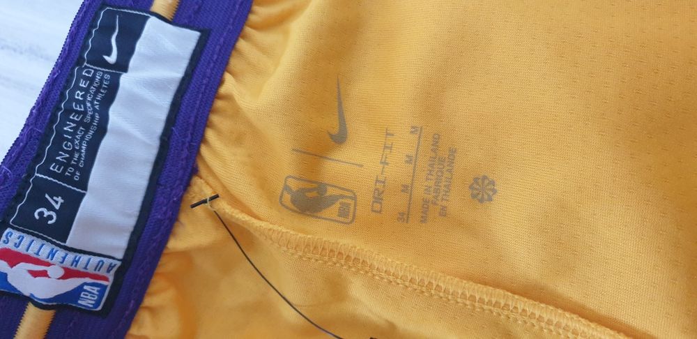 Nike NBA Dri - Fit Lakers LA Short  34/ - M  НОВО! ОРИГИНАЛ! Мъжки