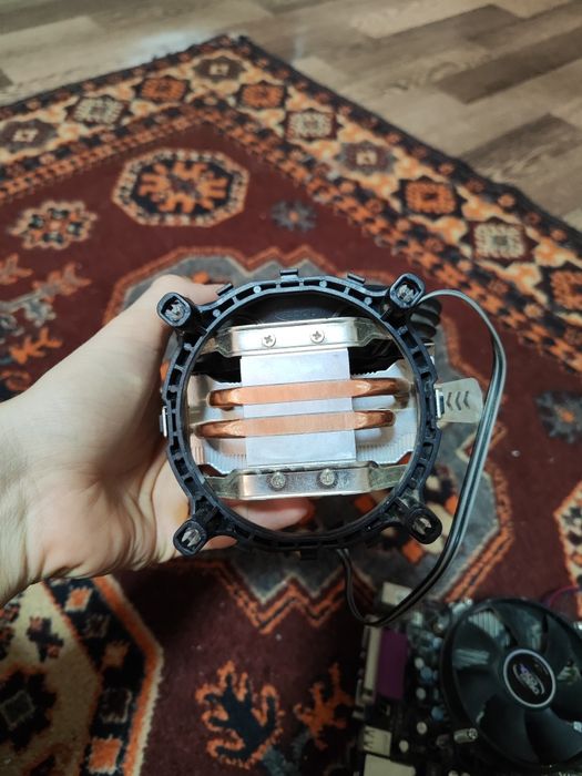 Материнская плата и кулер 775soket