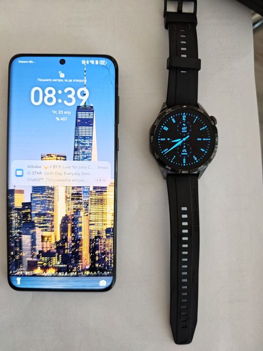 Huawei P60 pro и часовник Huawei watch GT 4