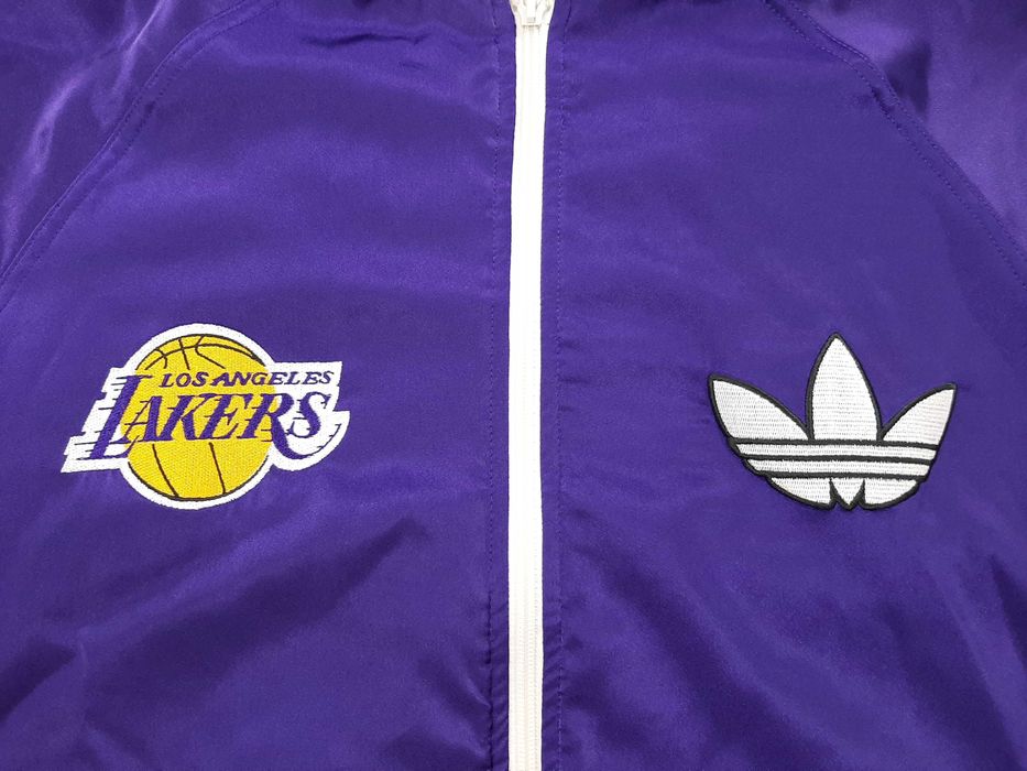 Adidas NBA LA Lakers Satin Bomber - Оригинално мъжко яке размер M