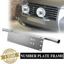 Universal Off-road Front Bumper License Plate Bracket Holder