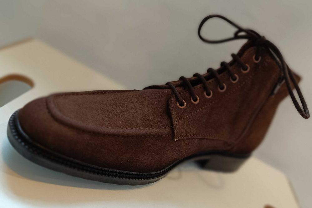 Ghete lace up 41 split toe lucrate manual Dahlin by Eberstal NOI piele