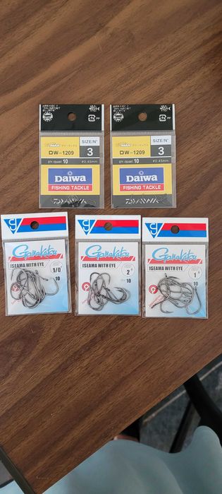 Куки за риболов Gamakatsu и Daiwa