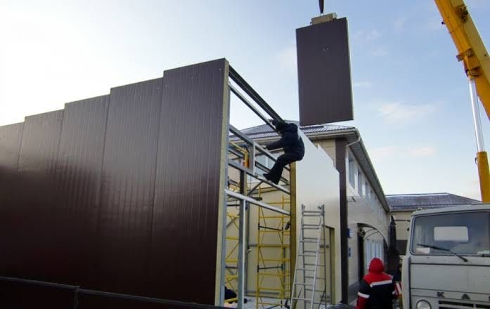 Монтаж сэндвич-панелей. Качественно и в срок