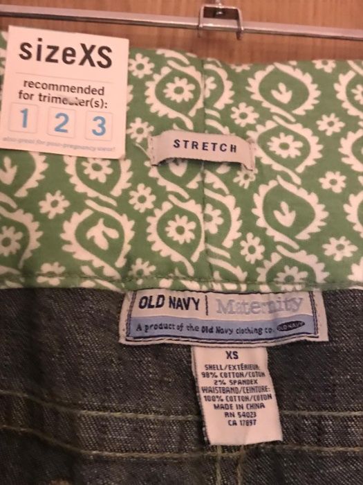 Blugi 3/4 Maternity Old Navy, NOI, masura XS, stretch