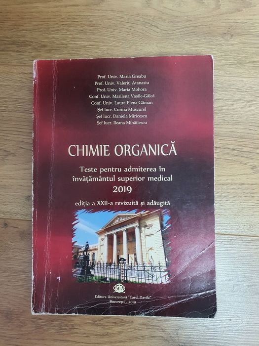Chimie organică 2019 - Maria Greabu