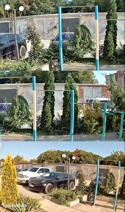 Camera de supraveghere tripla + zoom optic