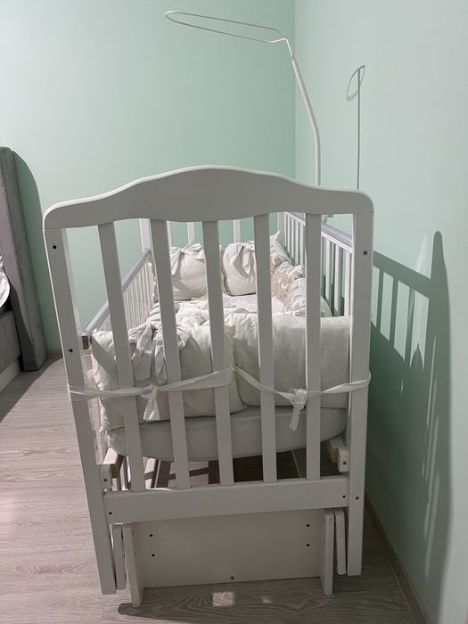 Детский манеж белый