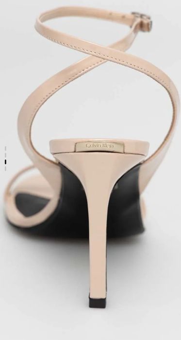 Лачени-естествена кожа сандали на ток Calvin klein-Келвин клейн 36н.
