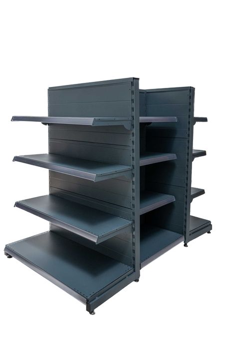 Стелажи за магазин в тъмно сив мат/НОВИ/ЕКО ЛАЙН