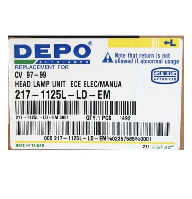 Фара DEPO Honda CR-V RD1