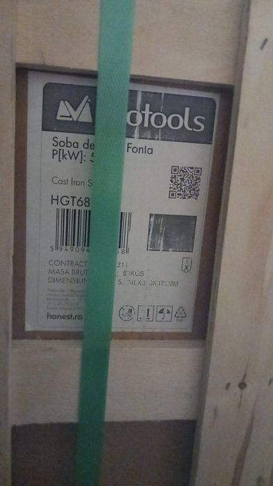 soba fonta 5.5 kw nouă
