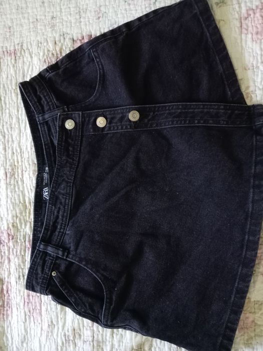 Zara джинсовая юбка-шорты