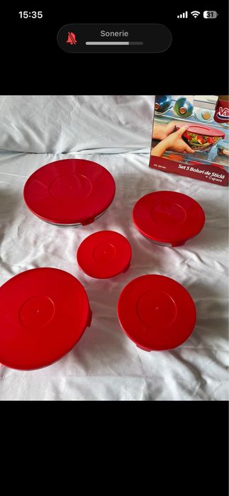 Set de 5 boluri din sticla