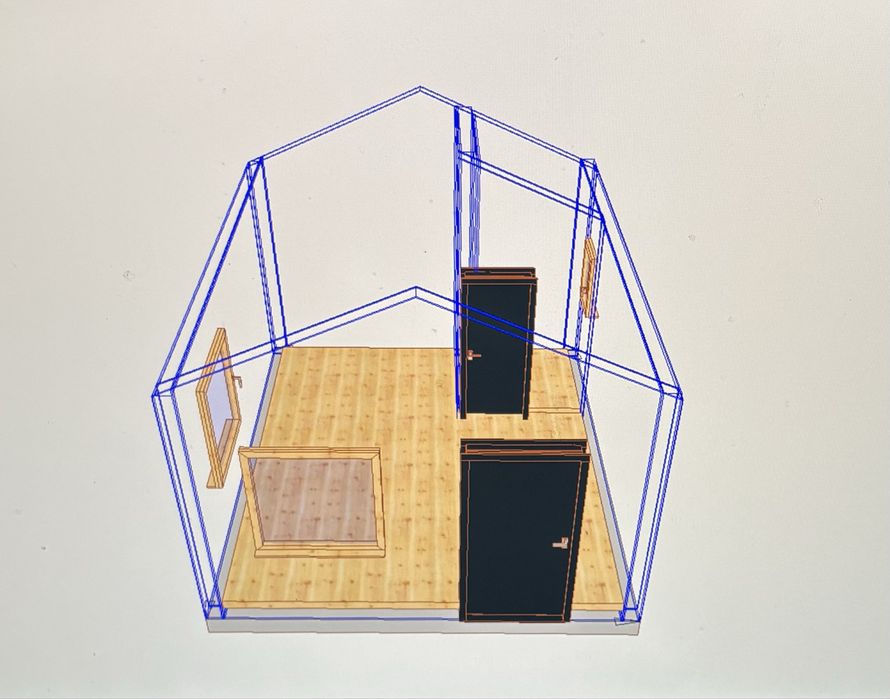 Super oferta!! Ultima Cabana din stoc pe structura de lemn 5x6m!!