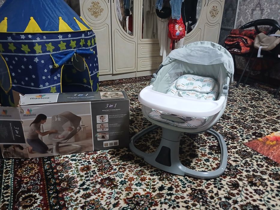 продаётся детская люлька 5 функциональная новый в идеалном состяании