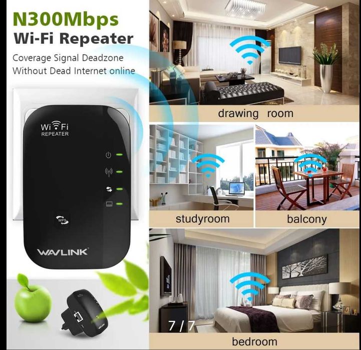 WAVLINK Беспроводной ретранслятор Wi-Fi 300 Мбит/с