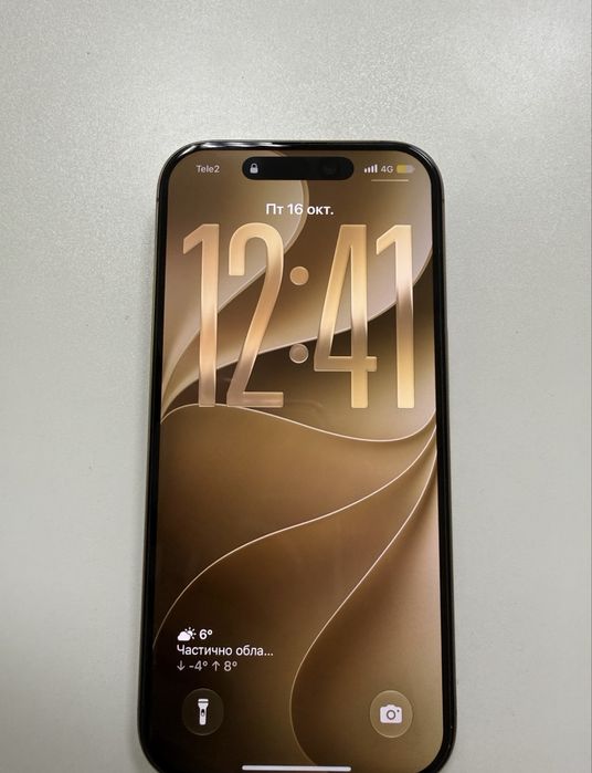 Iphone 16 pro 128 gb 90% золотистый