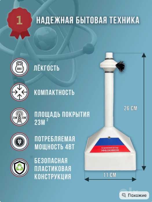 Ионизатор воздуха , люстра Чижевского, ionizator