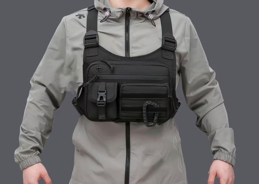 Гръдна чанта тип жилетка за бягане, туризъм и тренировки