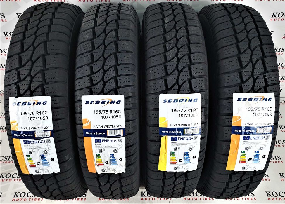 Anvelope noi iarna m+s 195 75 16C Sebring ( by Michelin )