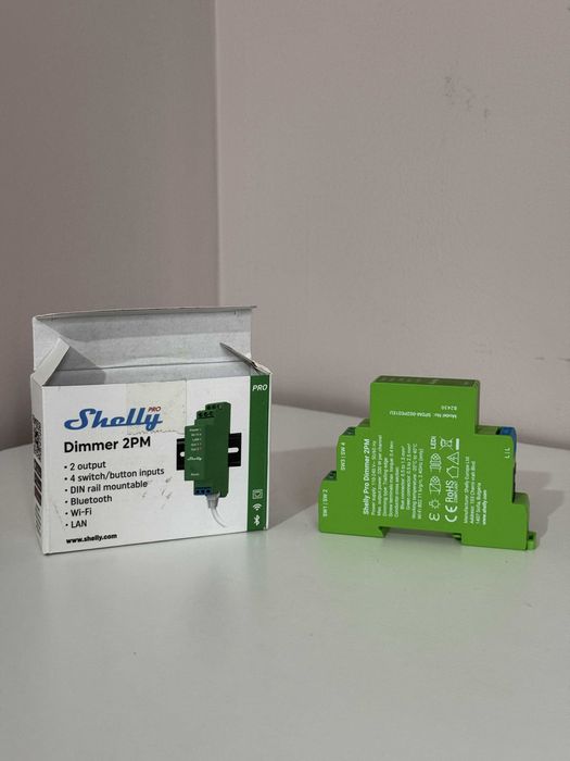 Releu inteligent Shelly PRO Dimmer 2PM