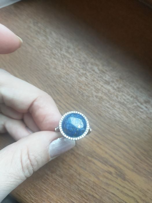 Set din argint de dama lapislazuli