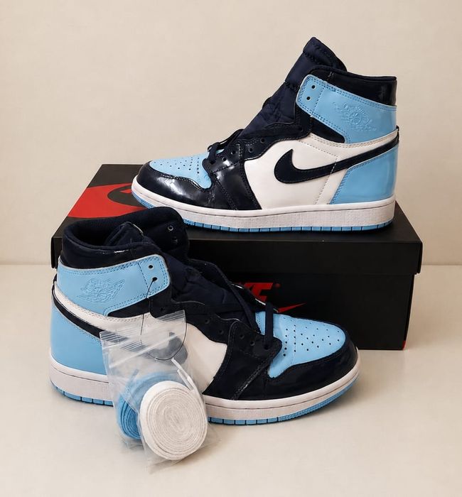 Nike Air Jordan 1 High UNC Patent Blue
