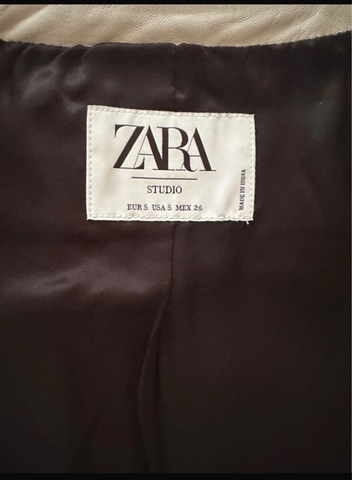 Geaca zara scurta piele 100%