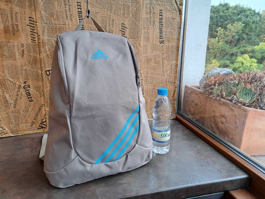раница Adidas-Нова!бежова,текстилна чанта,адидас