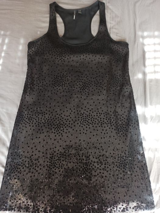 Черна парти рокля Mango