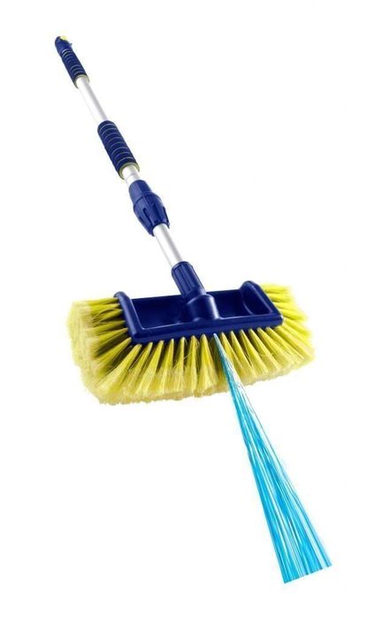 Perie spalat auto Blaster Brush 2 in 1, cu perie si cu pistol cu jet apa, bara extensibila pana la 1.4 metri