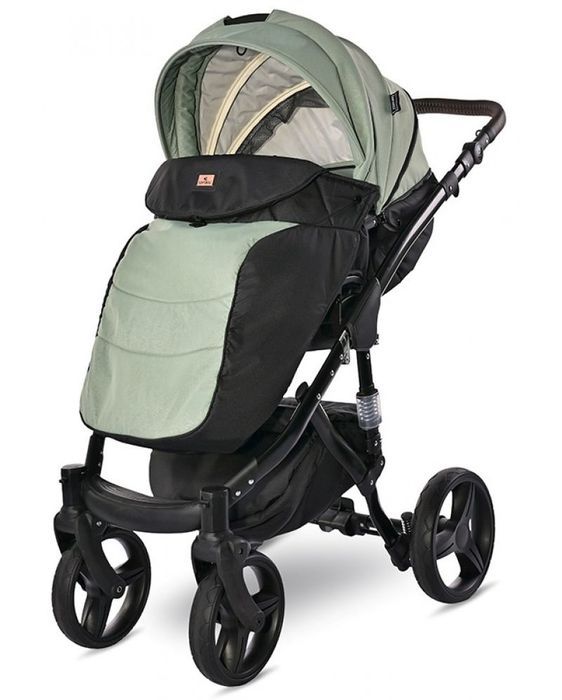 Lorelli - 3in1 Rimini Premium, зелена бебешка количка