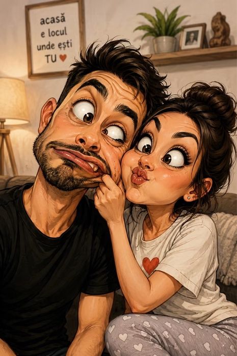 Tablouri Caricaturi la comandă făcute după placul tau ! Cadoul Perfect