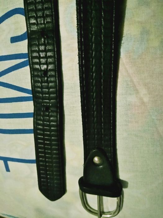 Ремень кожаный чёрный!!!