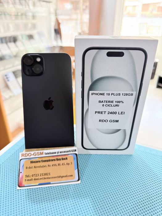 Iphone 15 Plus 128gb Blue/Black Neverlock/Garantie