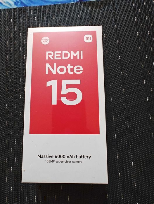 НОВ! Xiaomi Redmi Note 15 128GB 6RAM Black 2г. Гаранция!