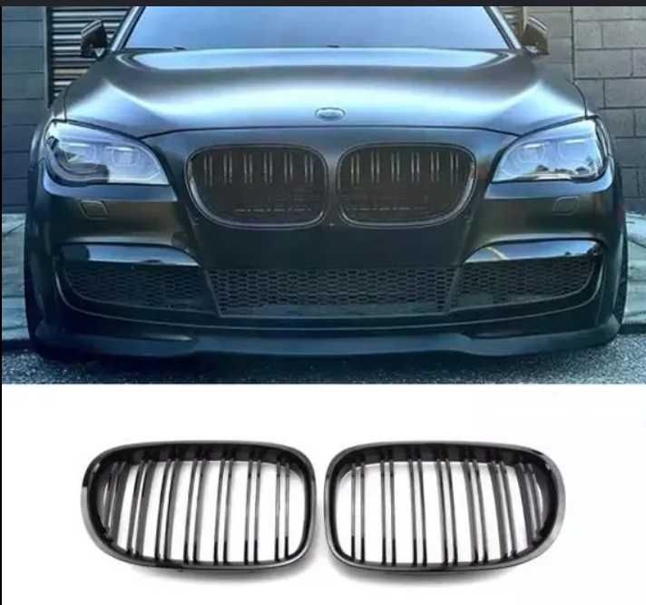 Grile Duble M / Negru Lucios / BMW Seria 7 F01 F02