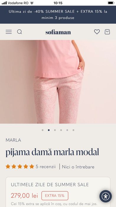 Pijamale dama , noi , Sofiaman, M-peach, L- verde mint , vara, toamna