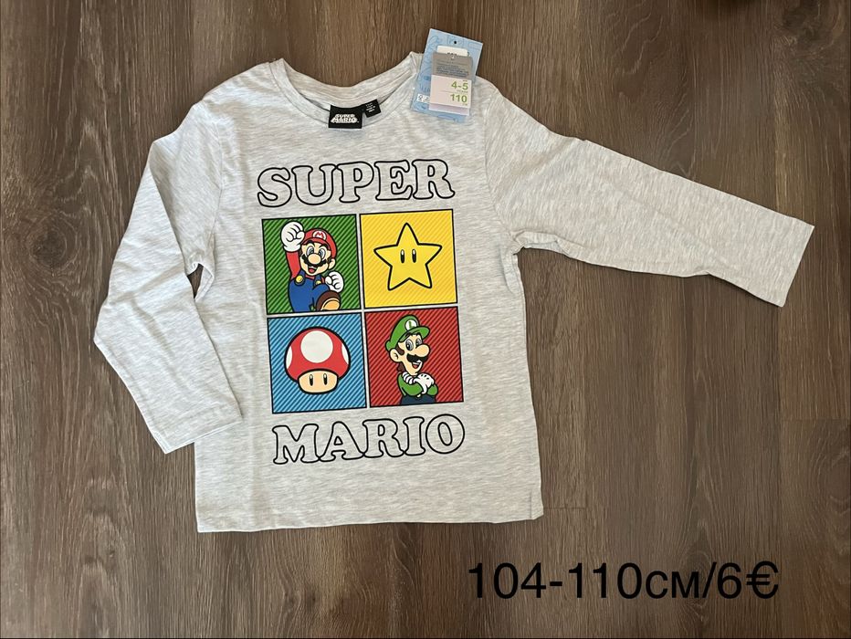 Нови комплекти пижами, блузи и панталони, 104,110,см