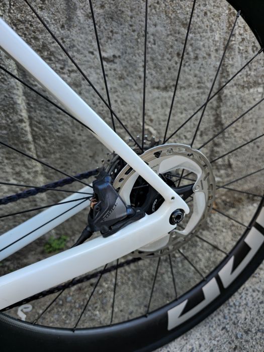 Висок Клас Карбонов Trek Domane Endurance 56 см рамка Шосеен велосипед Force електронен монтаж 1х12 , Zipp Карбонови капли