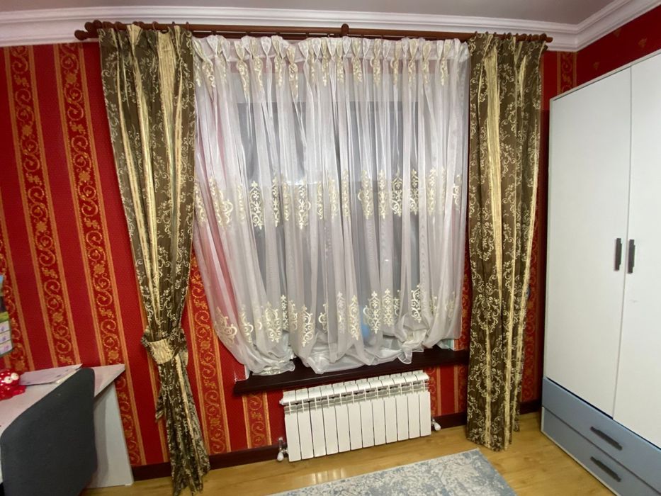 Продам шторы с тюль и гардинами