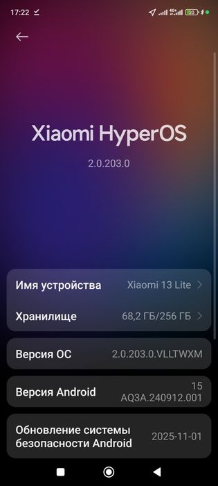 Xiaomi 13 lite flagman 8/256