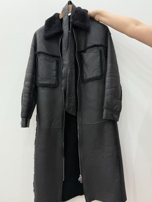 Кожаная дубленка