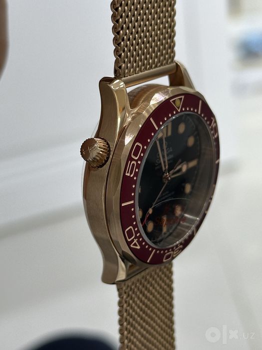 Omega seamaster Diver 300M bronze gold , мужские часы